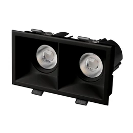 Фото #1 товара Светильник MS-FLOW-BUILT-S157x85-2x12W Warm3000 (BK, 15 deg, 230V) (Arlight, IP20 Металл, 5 лет)