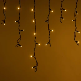 Фото #1 товара Светодиодная гирлянда ARD-EDGE-PRO-4000x600-BLACK-128LED-MILK-FLASH Warm/Warm (230V, 8W) (Ardecoled, IP65)