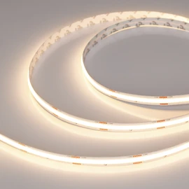 Фото #1 товара Светодиодная лента COB-X420-10mm 24V Warm2700 (4.8 W/m, IP20, 15m) (Arlight, 5 лет)
