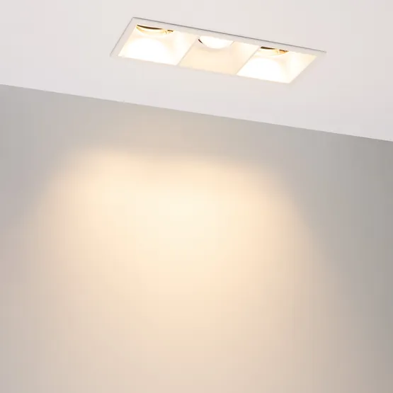 Фото #6 товара Светильник MS-FLOW-BUILT-S230x85-3x6W Warm3000 (WH, 38 deg, 230V) (Arlight, IP20 Металл, 5 лет)