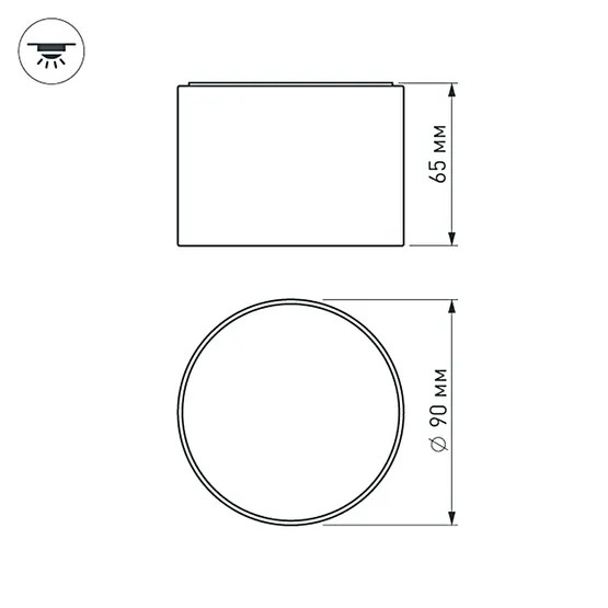 Фото #7 товара Светильник SP-RONDO-90A-8W Day White (Arlight, IP40 Металл, 3 года)