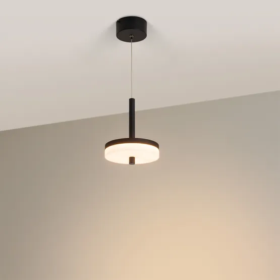 Фото #2 товара Светильник SP-MENTA-R165-12W Warm2700 (BK, 130 deg, 230V) (Arlight, IP20 Мрамор, 5 лет)