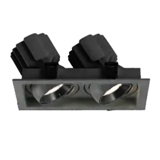 Фото #1 товара Светильник MS-VORTEX-BUILT-S210x117-2x20W Day4000 (BK-BK, 40 deg, 230V) (Arlight, IP20 Металл, 5 лет)