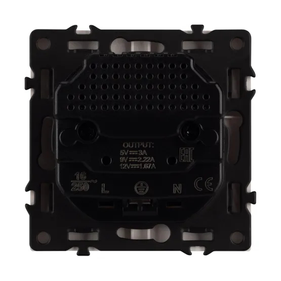 Фото #3 товара Механизм розетки с USB зарядкой SCT-NOBE-MUCC-SFPL-GD (230V, 16A) (Arlight, -)