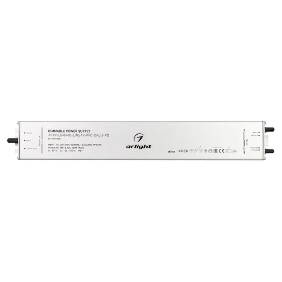 Фото #2 товара Блок питания ARPV-LG48400-LINEAR-PFC-DALI2-PD (48V, 8.3A, 400W) (Arlight, IP67 Металл, 5 лет)