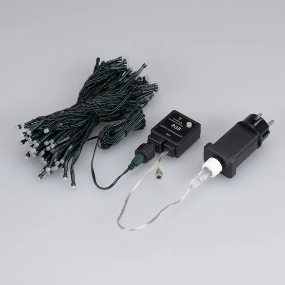 Фото #3 товара Светодиодная гирлянда Нить Смарт ARD-MOOD-CLASSIC-19650-BLACK-132LED RGB (230V, 5.8W, Tuya Wi-Fi) (Ardecoled, IP65)