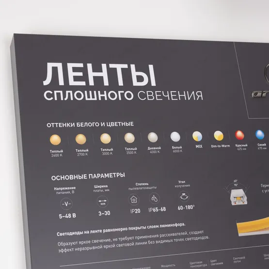 Фото #4 товара Стенд Ленты ARL-COB-01-1760х600mm (230V) (Arlight, -)