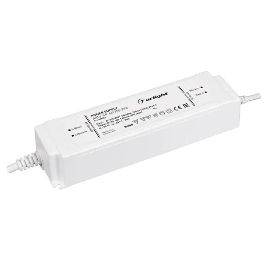 Фото товара Блок питания ARPJ-SP-461750-PFC (80W, 30-46V, 1.75A) (Arlight, IP67 Пластик, 5 лет)