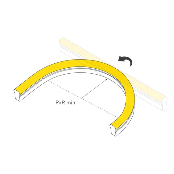 Фото #4 товара Гибкий неон ARL-NEON-2615YH-SIDE 24V Yellow (Arlight, 8 Вт/м, IP65)