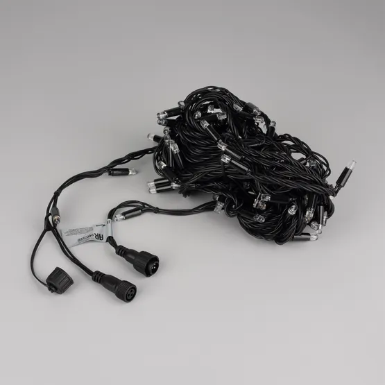 Фото #2 товара Светодиодная гирлянда ARD-STRING-CLASSIC-10000-BLACK-100LED-LIVE RGB (230V, 7W) (Ardecoled, IP65, 1 год)