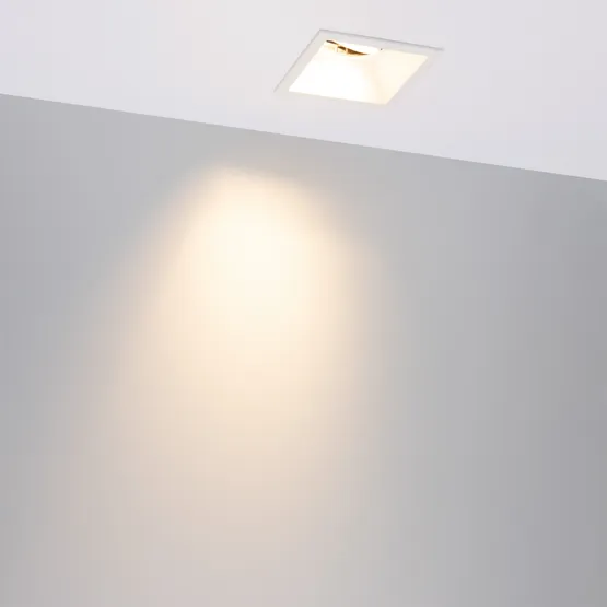 Фото #4 товара Светильник MS-FLOW-BUILT-S85x85-12W Warm3000 (WH, 15 deg, 230V) (Arlight, IP20 Металл, 5 лет)