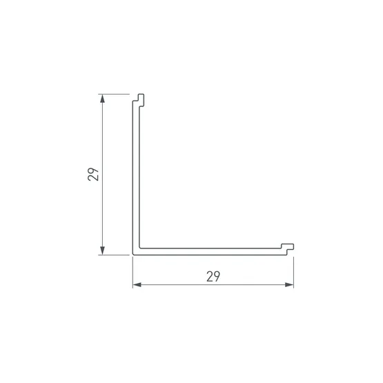 Фото #2 товара Экран ARH-KANT-H30-2000 Square Clear-PM (Arlight, Пластик)