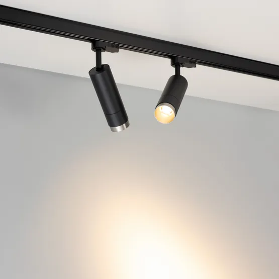 Фото #4 товара Светильник LGD-GESTIA-TRACK-4TR-R51-10W Warm3000 (BK-NI, 25-50 deg, 230V) (Arlight, IP20 Металл, 5 лет)