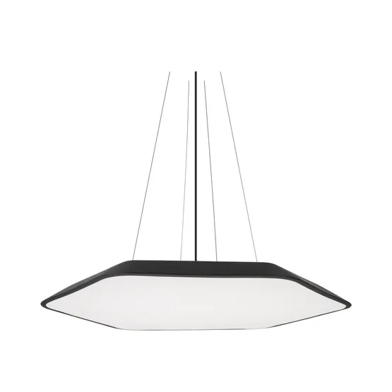 Фото #1 товара Светильник SP-TIARA-SLIM-HANG-H50-L800x720-75W Day4000 (BK, 160 deg, 230V) IP33 (Arlight, Металл)