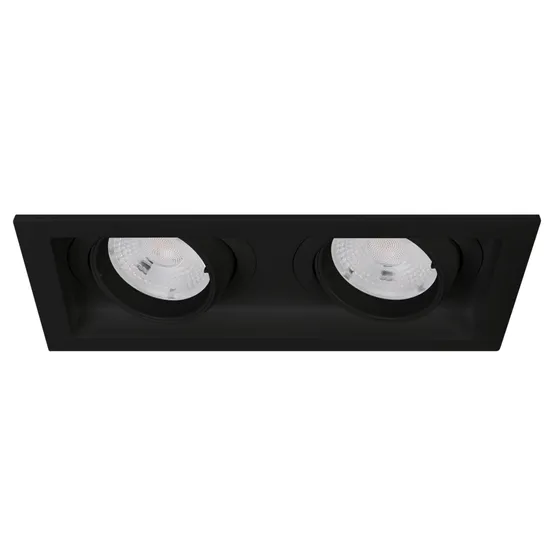 Фото #1 товара Светильник MS-VORTEX-BUILT-S170x90-2x12W Warm3000 (BK-BK, 40 deg, 230V) (Arlight, IP20 Металл, 5 лет)
