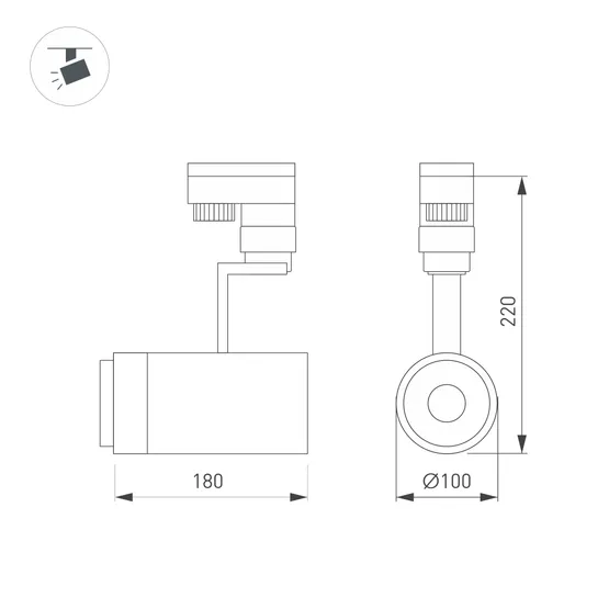 Фото #5 товара Светильник LGD-ZEUS-TRUECOLOR-4TR-R100-30W Warm3000 CRI98 (BK, 20-60 deg, 230V) (Arlight, IP20 Металл, 3 года)