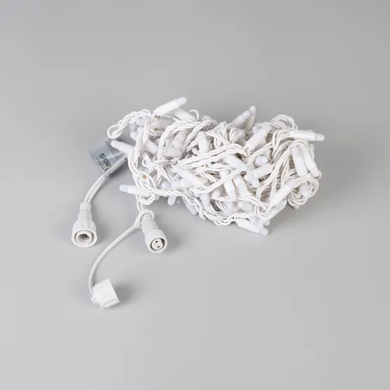 Фото #2 товара Светодиодная гирлянда ARD-STRING-CLASSIC-10000-WHITE-100LED-MILK-FLASH White (230V, 7W) (Ardecoled, IP65)