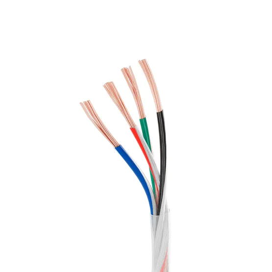 Фото #1 товара Провод питания ARL-20AWG-CLEAR-4Wire-CU-Double (4x0.75mm) (Arlight, -)