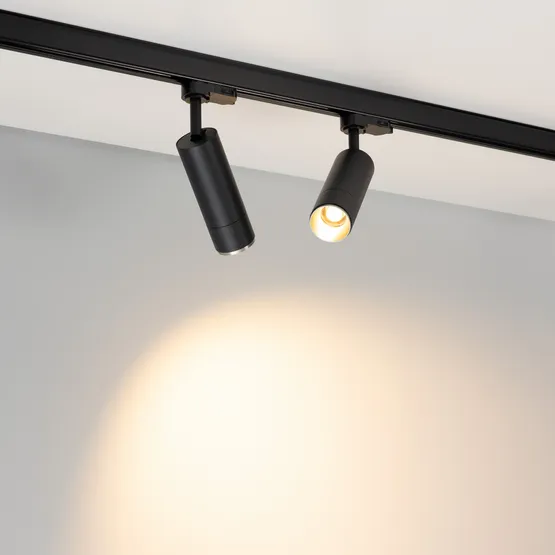 Фото #5 товара Светильник LGD-GESTIA-TRACK-4TR-R51-10W Warm3000 (BK-NI, 25-50 deg, 230V) (Arlight, IP20 Металл, 5 лет)