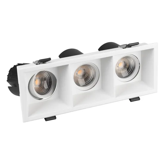 Фото #6 товара Светильник MS-FLOW-BUILT-S230x85-3x6W Warm3000 (WH, 38 deg, 230V) (Arlight, IP20 Металл, 5 лет)