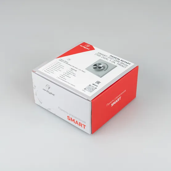 Фото #3 товара Панель SMART-P37-DIM-IN White (230V, 1.2A, TRIAC, Rotary, 2.4G) (Arlight, IP20 Пластик, 5 лет)