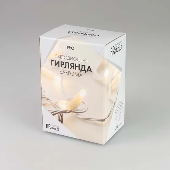 Фото #5 товара Светодиодная гирлянда ARD-EDGE-PRO-4000x600-WHITE-128LED-MILK-STD White (230V, 8W) (Ardecoled, IP65)