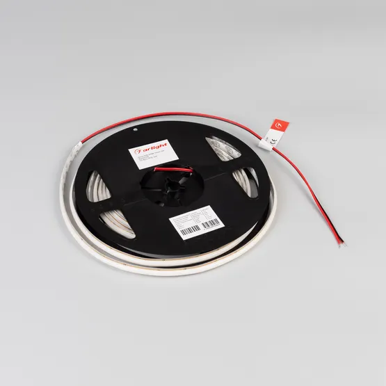 Фото #2 товара Светодиодная лента SOB-M288-10mm 24V White6000 (10 W/m, IP20, 5m) (Arlight, резка 1 светодиод)