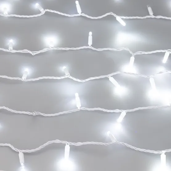 Фото #2 товара Светодиодная гирлянда ARD-STRING-CLASSIC-1000-WHITE-100LED-PULSE White (230V, 7W) (Ardecoled, IP65)