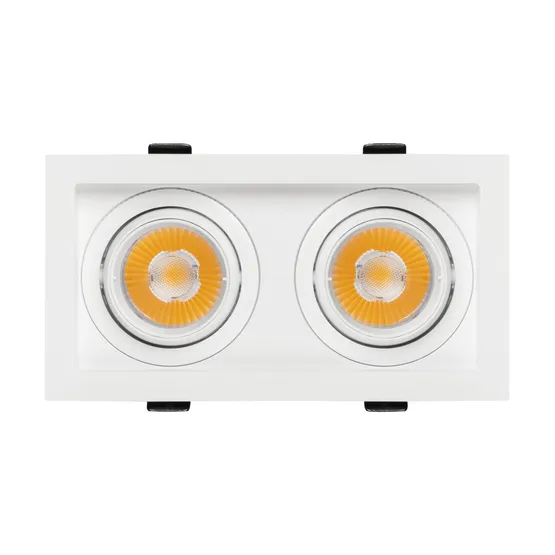 Фото #3 товара Светильник MS-VORTEX-BUILT-S170x90-2x12W Warm3000 (WH-WH, 20 deg, 230V) (Arlight, IP20 Металл, 5 лет)
