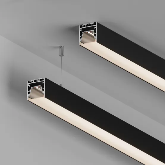 Фото #6 товара Профиль LINE-3535-TRAY-2000 BLACK (Arlight, Алюминий)