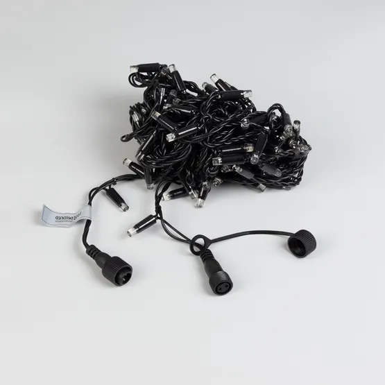 Фото #4 товара Светодиодная гирлянда ARD-STRING-CLASSIC-10000-BLACK-100LED-FLASH WARM (230V, 7W) (Ardecoled, IP65)