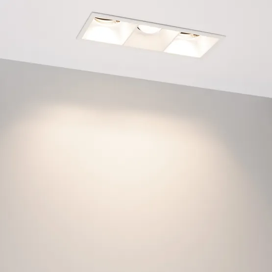 Фото #3 товара Светильник MS-FLOW-BUILT-S230x85-3x6W Day4000 (WH, 55 deg, 230V) (Arlight, IP20 Металл, 5 лет)