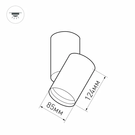 Фото #9 товара Светильник SP-POLO-SURFACE-TURN-R85-15W Warm3000 (WH-WH, 40 deg) (Arlight, IP20 Металл, 3 года)