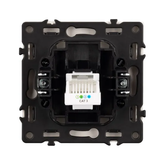 Фото #3 товара Механизм телефонной розетки SCT-NOBE-MTL1-SFPL-CA (RJ-11, 4C) (Arlight, Кашемир)