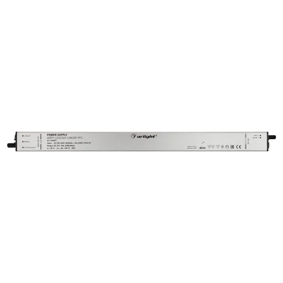 Фото #3 товара Блок питания ARPV-LG24240-LINEAR-PFC (24V, 10A, 240W) (Arlight, IP67 Металл, 5 лет)