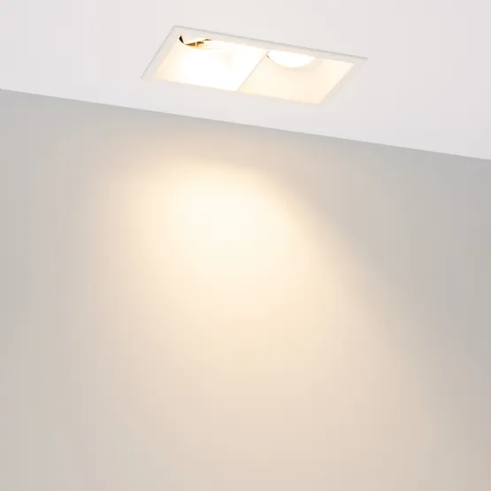 Фото #2 товара Светильник MS-FLOW-BUILT-S157x85-2x6W Warm3000 (BK, 55 deg, 230V) (Arlight, IP20 Металл, 5 лет)