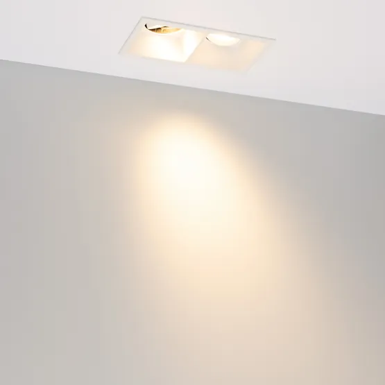 Фото #2 товара Светильник MS-FLOW-BUILT-S157x85-2x6W Warm3000 (WH, 38 deg, 230V) (Arlight, IP20 Металл, 5 лет)