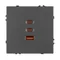 Минифото #2 товара Механизм розетки с быстрой USB зарядкой SCT-NOBE-MUACC-SFPL-FC-GR (65W, QC3) (Arlight, -)